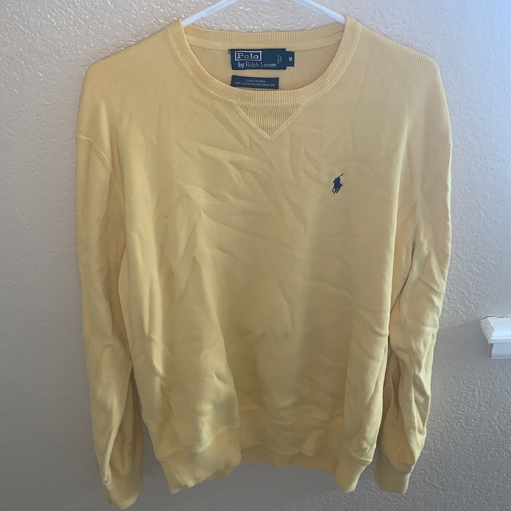 Yellow polo crew neck